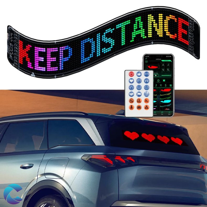 Led Panel usb 60x12cm. App+Fjernbetjening