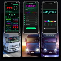 Led Panel usb 60x12cm. App+Fjernbetjening