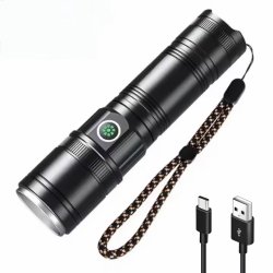 Led Lommelygte Alu. Genopladelig