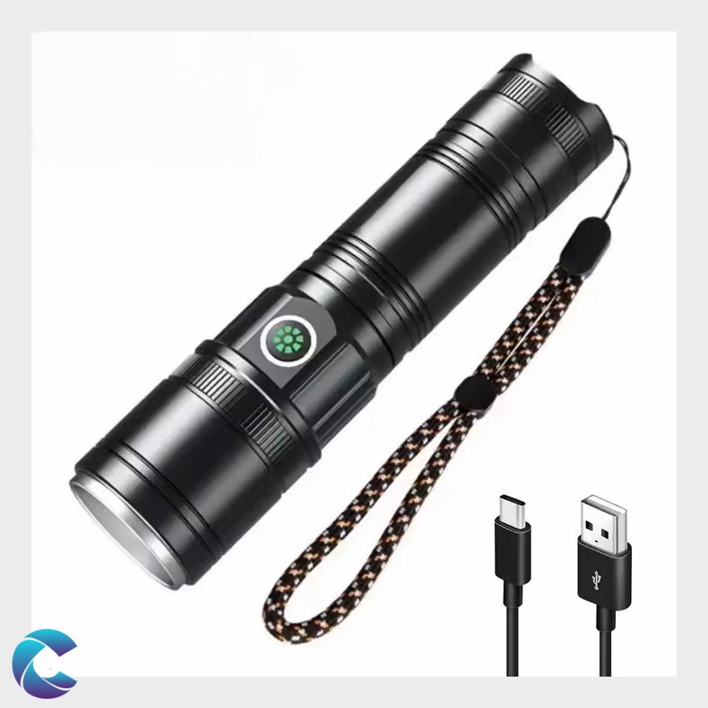Led Lommelygte Alu. Genopladelig