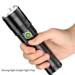 Led Lommelygte Alu. Genopladelig