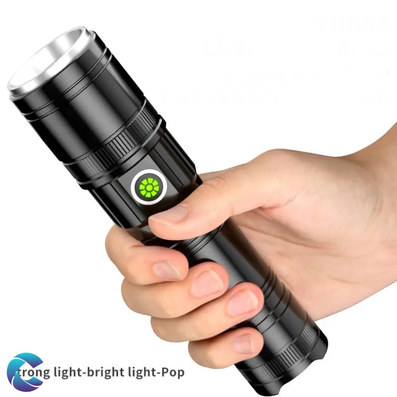 Led Lommelygte Alu. Genopladelig