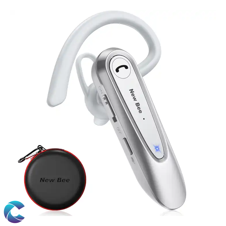 New Bee LC-B45 Hvid Bluetooth Headset.
