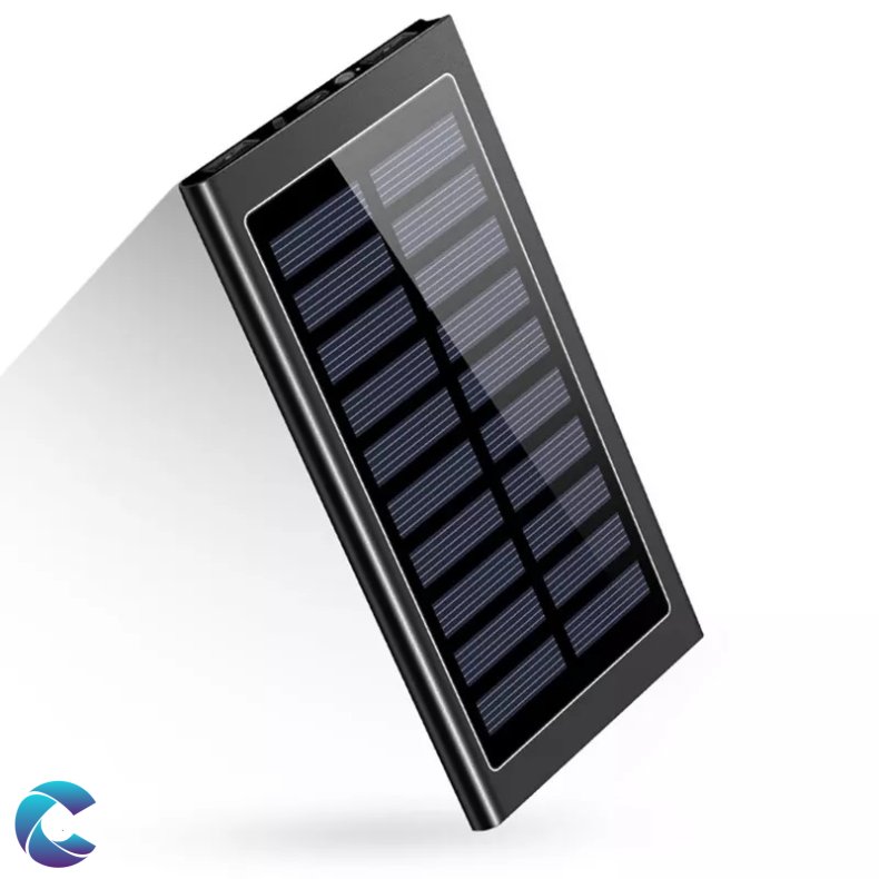 Powerbank Solcelle 20000mh Sort.