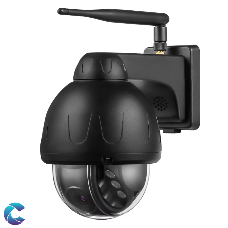 Megapixel 4k PTZ Wi-Fi Metalhus Sort