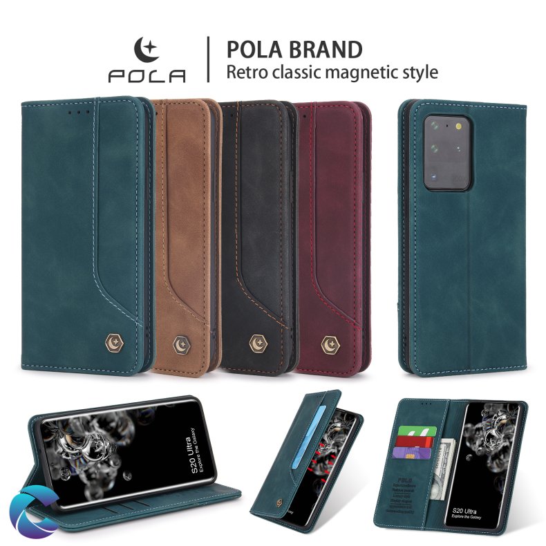 Samsung S21 Lder Flip Cover. 