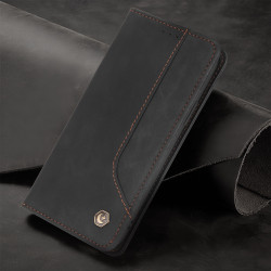 Iphone 12 Pola Lder Flipcover Sort