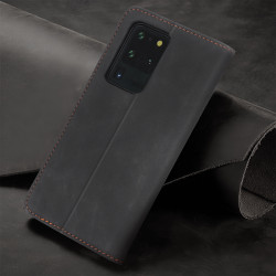 Iphone 12 Pola Lder Flipcover Sort