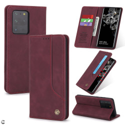 Iphone 12 Pola Lder Flipcover Burgundy