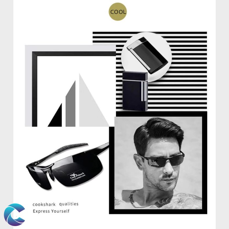 Cookshark driver solbrille alu.