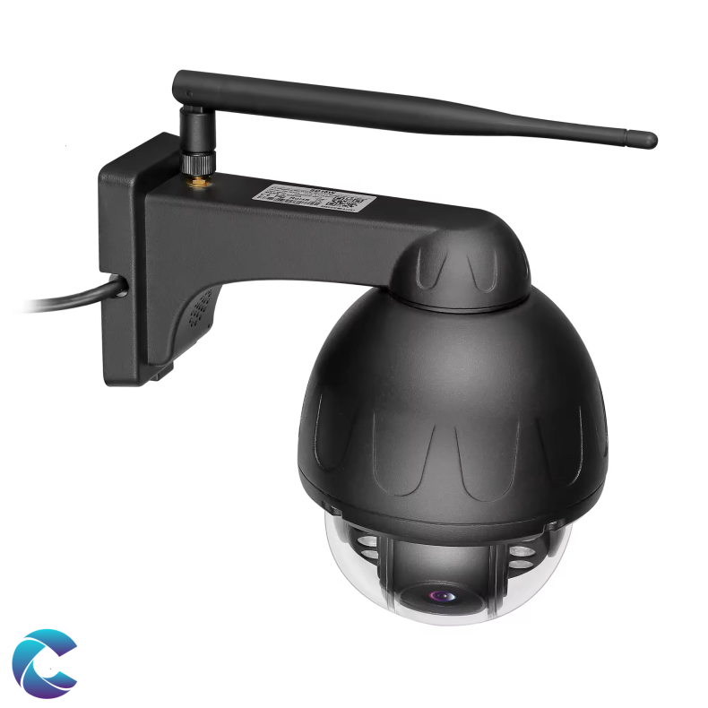 Megapixel 4k PTZ Wi-Fi Metalhus Sort