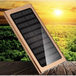 Powerbank Solcelle 20000mh Sort.