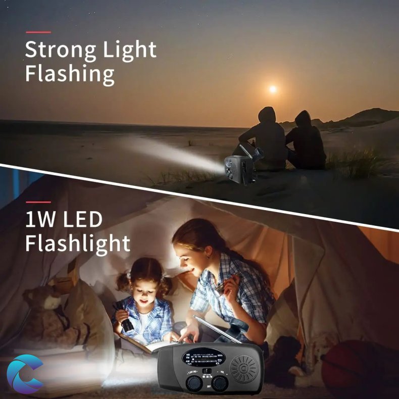 Ndradio 5000 mAh Powerbank og solceller sort.