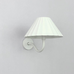 Vglampe med genopladelig batteri hvid metal.