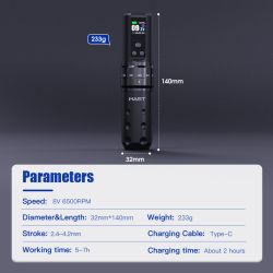Dragonhawk Mast Fold 2 Pro sort, S�t med 2 batterier